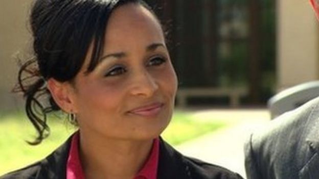 Image caption Katrina Pierson says her gaining 42% of the vote was a &quot;victory for the grassroots movement&quot; - _74538004_katrina