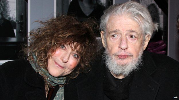 Gerry Goffin and his wife Michelle at the opening night of Beautiful: The Carole King - _75666805_goffinandwife