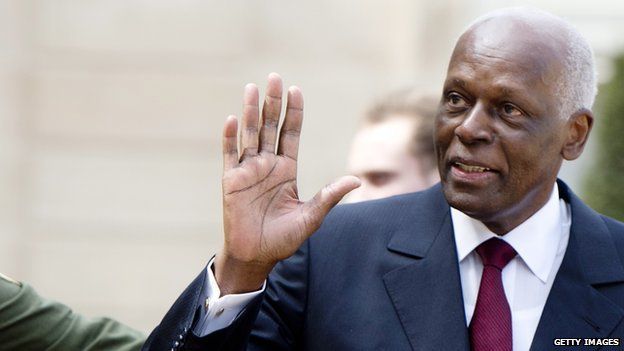 Angolan President Jose Eduardo dos Santos