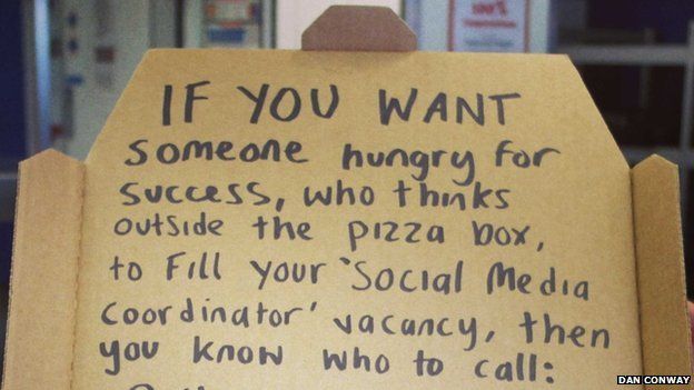Pizza box resume