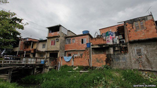 A view of homes in Vila Uniao in January 2015