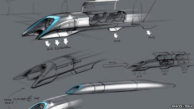 Hyperloop plan drawing