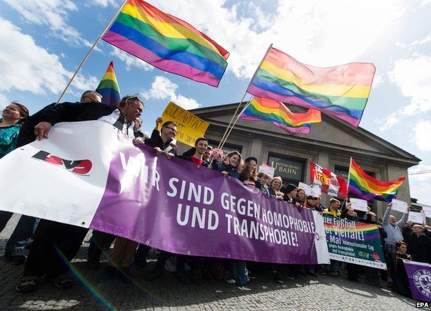 Gay rally in Berlin - file pic