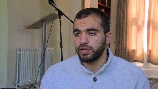 Image caption Ahmed Amer said prayer rooms were not a new invention and were already in place in most UK and Irish universities - _83576778_ahmedamer