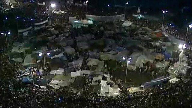 Tahrir Square crowds