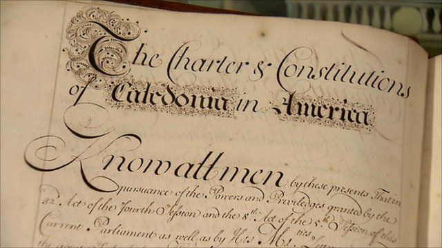 Document relating to the failed Darien scheme