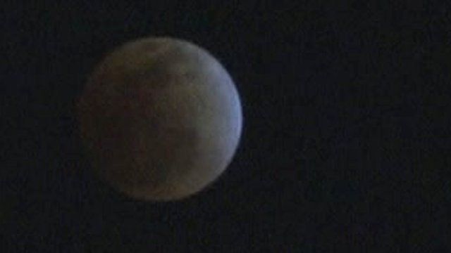 The moon in shadow