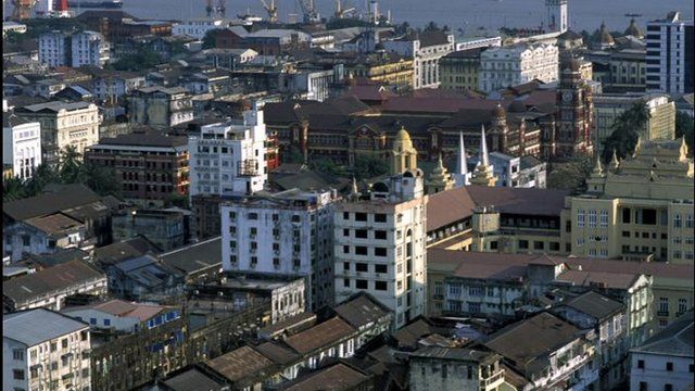 Rangoon skyline