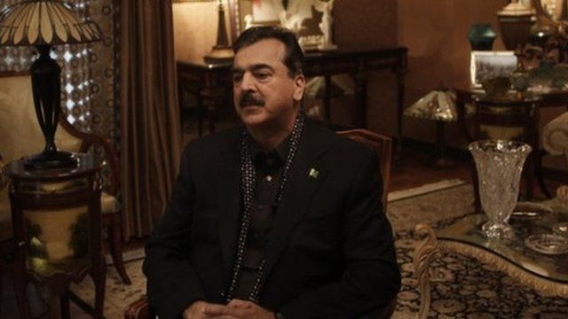 Pakistani Prime Minister Yousuf Raza Gilani