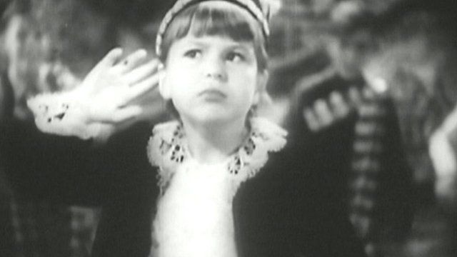 Annie Ross performing as a child