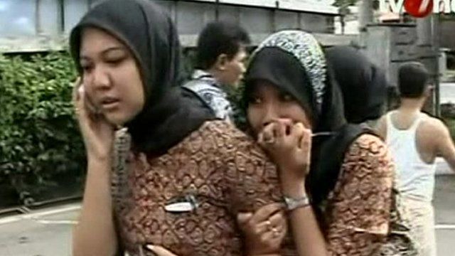 Girls looking worried