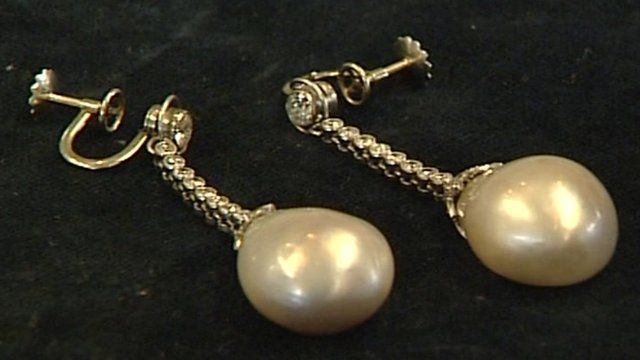Pearl earrings