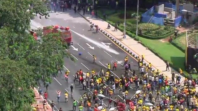 Protesters in Malaysia