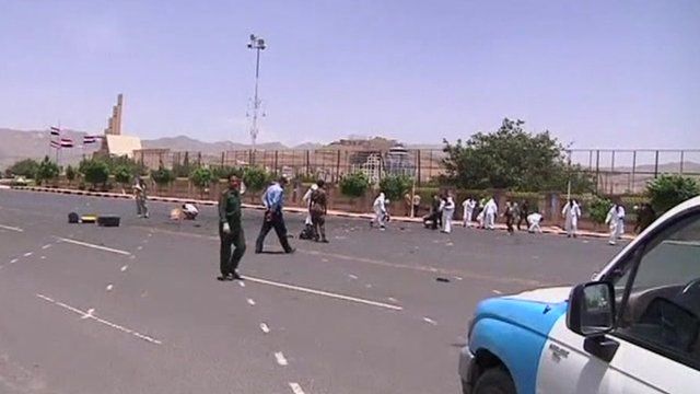 The scene of the attack