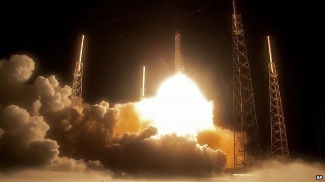Falcon rocket launch