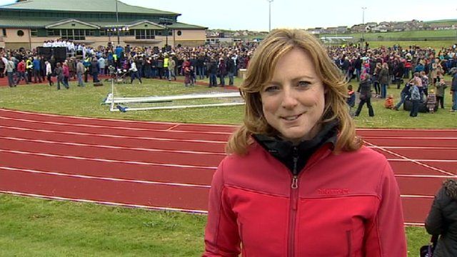 Olympic Torch Flame Flies Into Orkney Bbc News