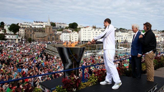 Olympic flame in Guernsey