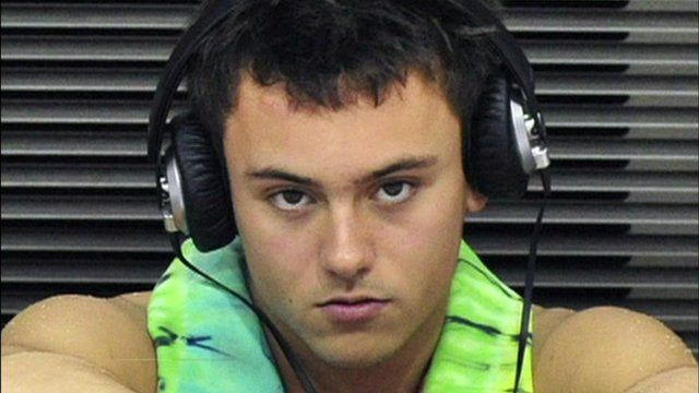 Tom Daly wearing headphones