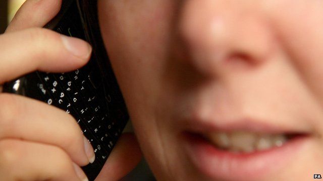 Woman using a mobile phone