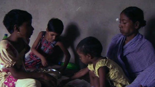 Mother with children