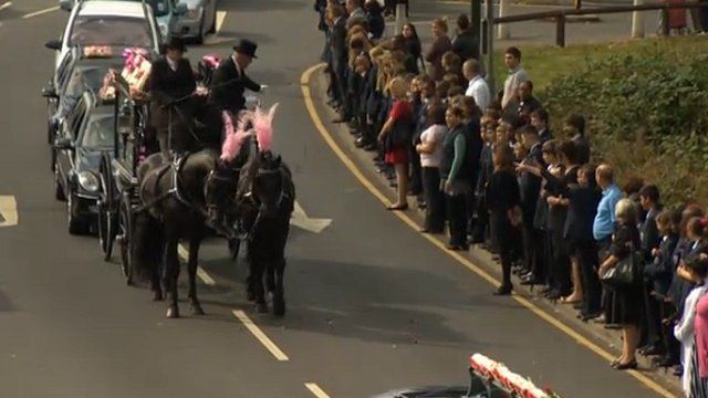 Tia's funeral procession