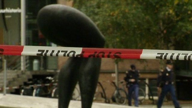 Police tape outside Kunsthal Museum