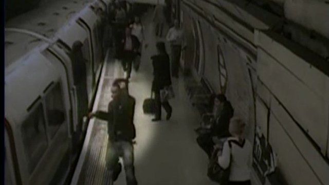 CCTV footage of Tube incident