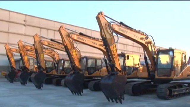 Diggers assembled in Brazil by Chinese firm Sany