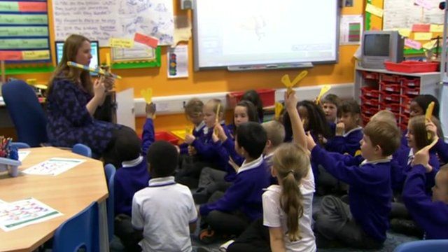 A school classroom