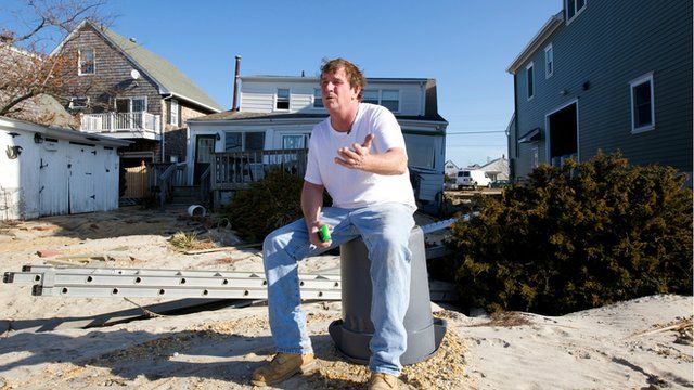 Bill Carroll outside his home in Ortley Beach, New Jersey