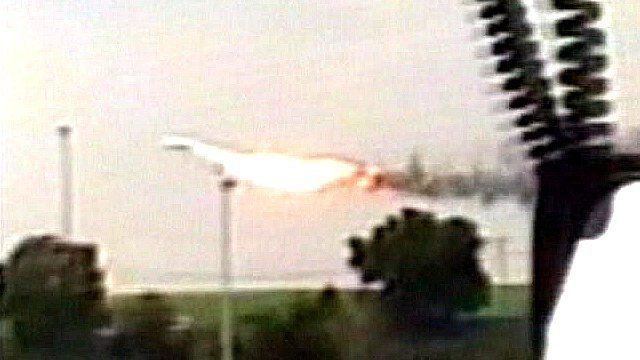 Concorde in flames