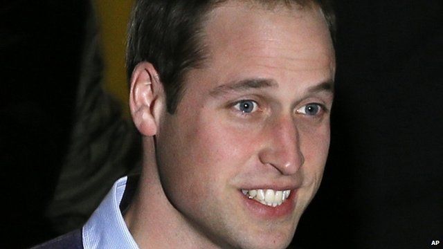 Prince William leaving hospital