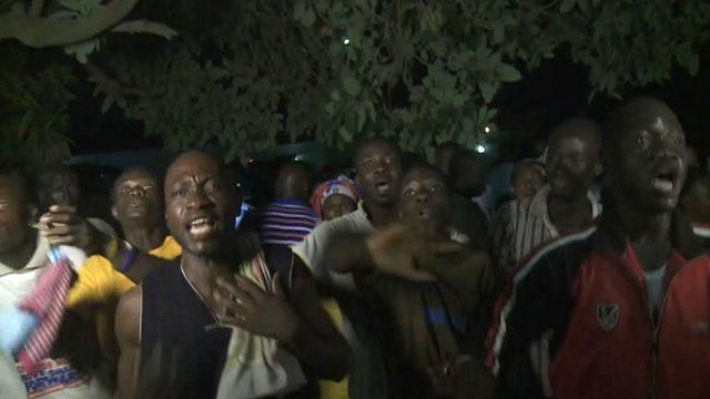NPP supporters expressing anger at Mahama's victory