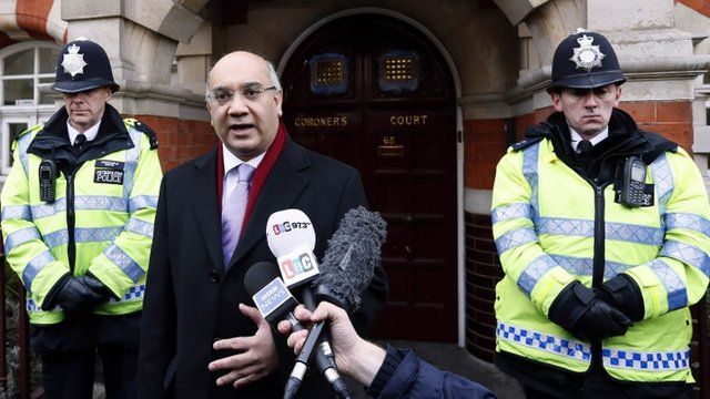 Keith Vaz outside the Coroner's Court
