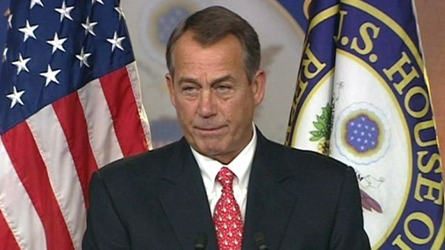 House speaker John Boehner