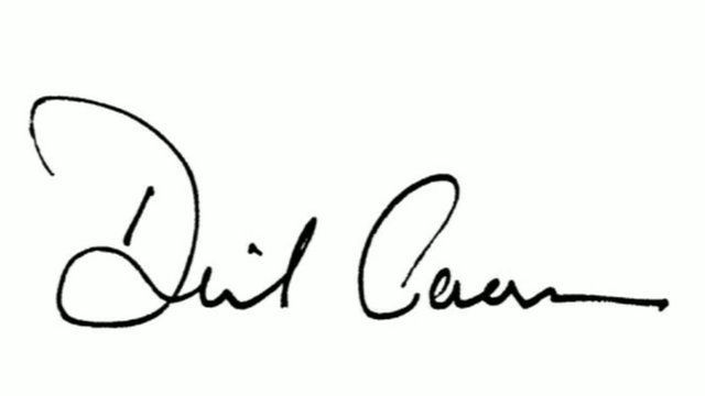 David Cameron signature