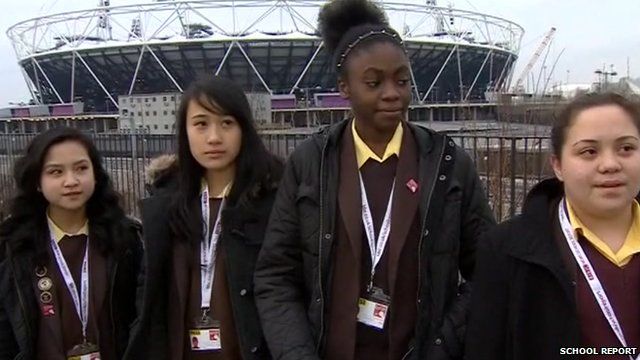 School Reporters from St Angela's Ursuline School live on the BBC News Channel