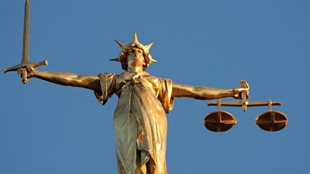 Old Bailey scales of justice