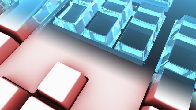 Artwork of a computer keyboard