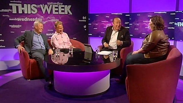 Alan Johnson, Michael Portillo, Andrew Neil and Katy Brand
