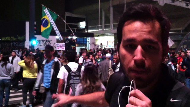 Protester explains why he is taking to streets