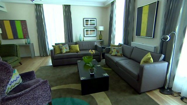 A lounge at Fisher House