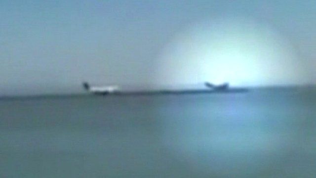 Plane coming into land
