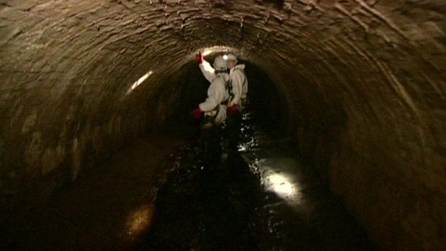 Inside a sewer