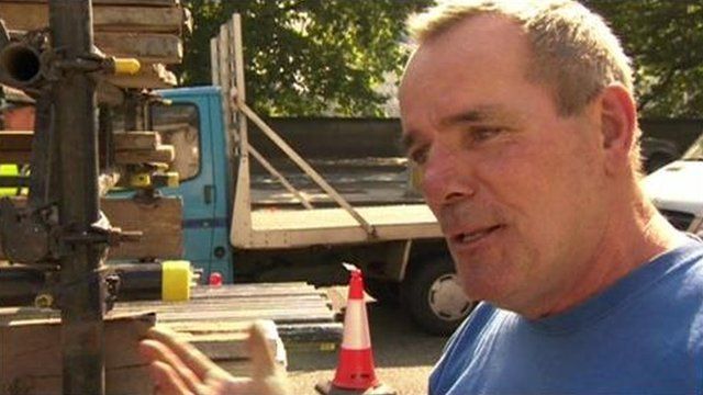 Lorry driver Steve Gallagher