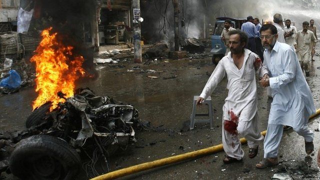 Aftermath of Pakistan blast