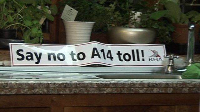 Say no to A14 toll poster