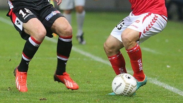 French teams' footballers in Ligue match