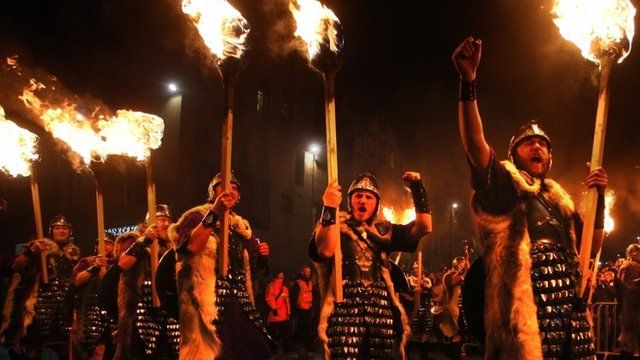 Torchlight procession through Edinburgh