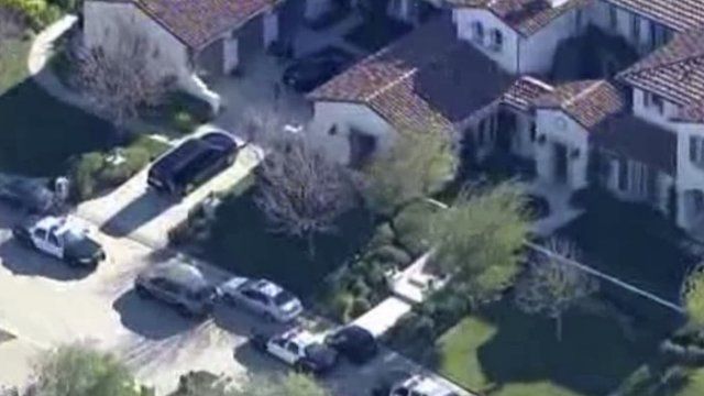 Aerial view of Justin Bieber's home